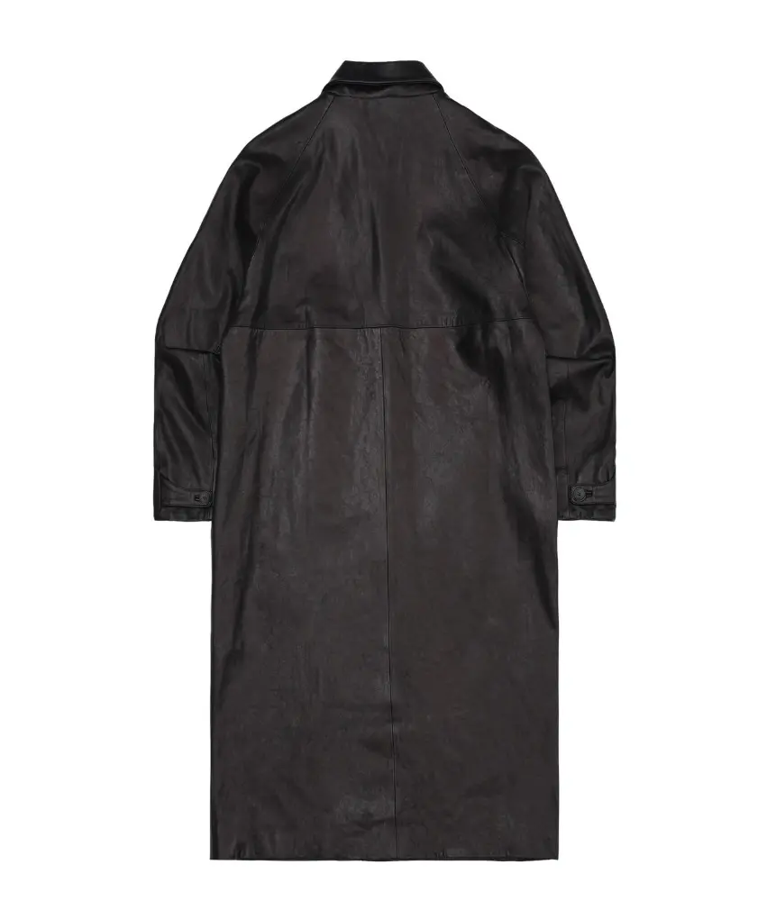EP.9 01 Leather Coat — Black