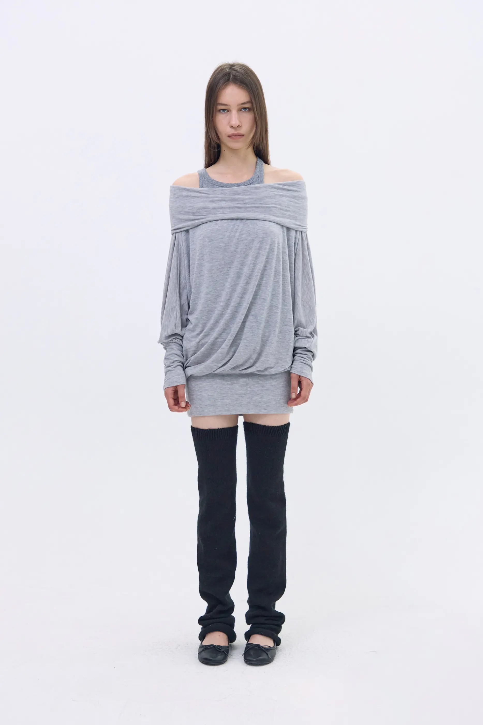 Loose Wing Top (Gray)