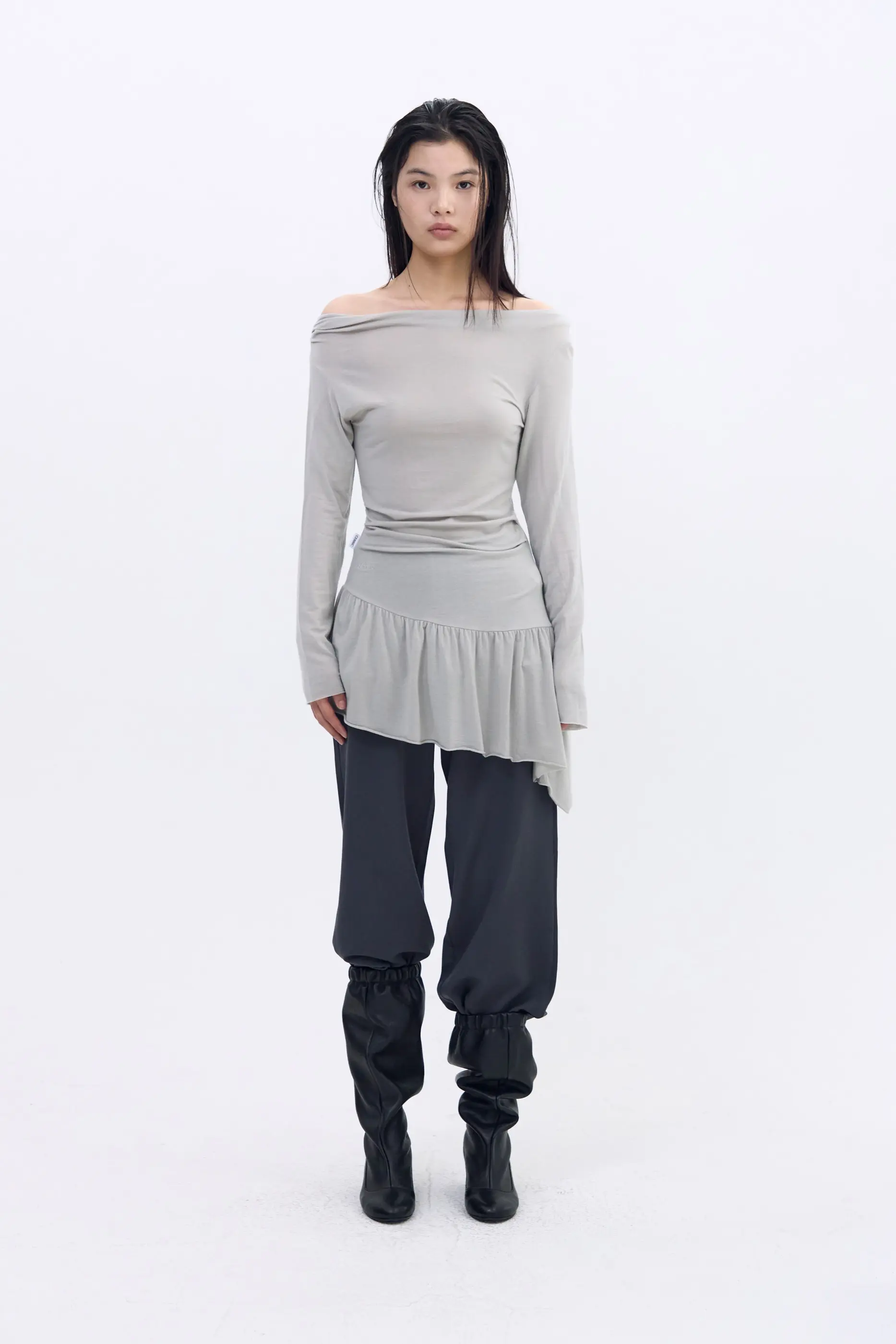 Elena Dress (Light Gray)