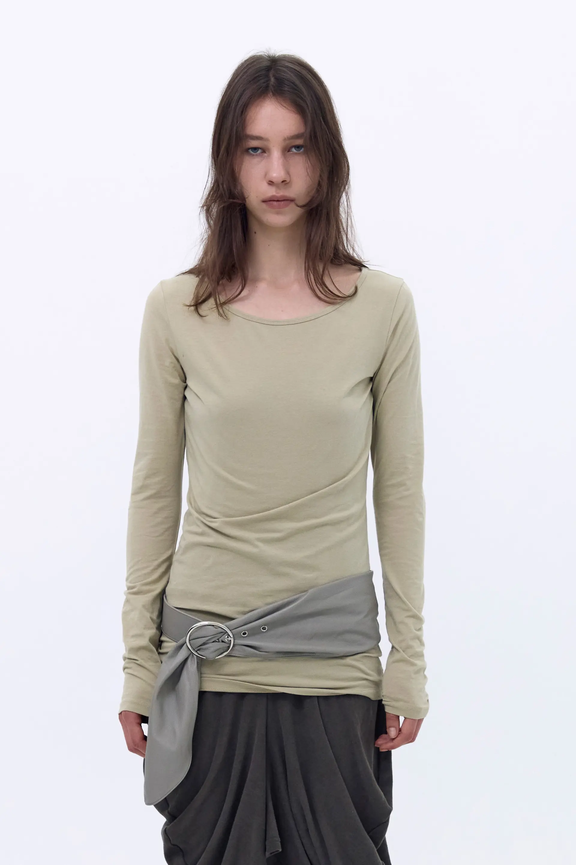 Soft Long Top (Deep Beige)