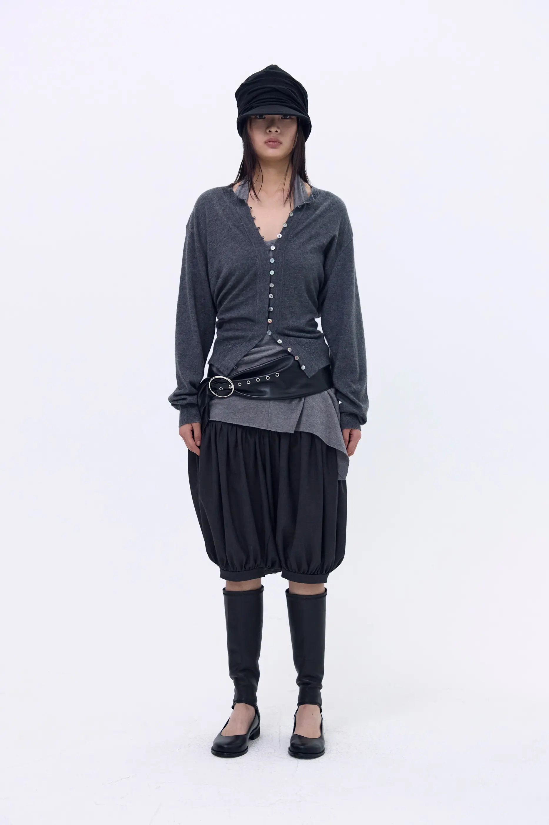 Half Balloon Pants (Charcoal)