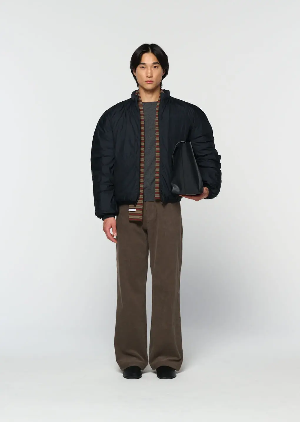 Corduroy Straight Pants, Khaki