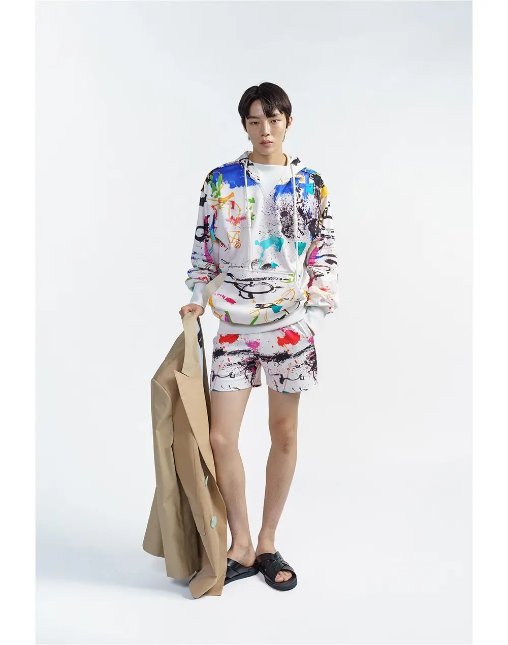 Artwork White Hoodie