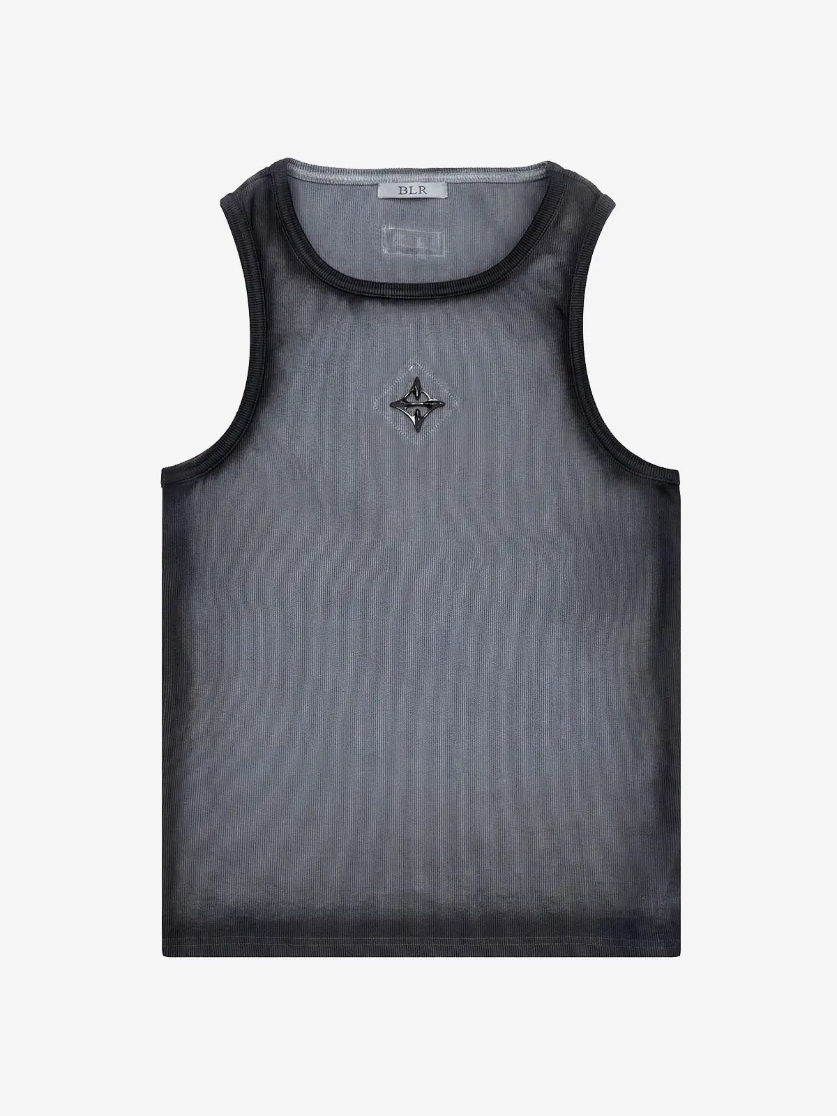 Logo Rivet Gradation Washing Sleeveless