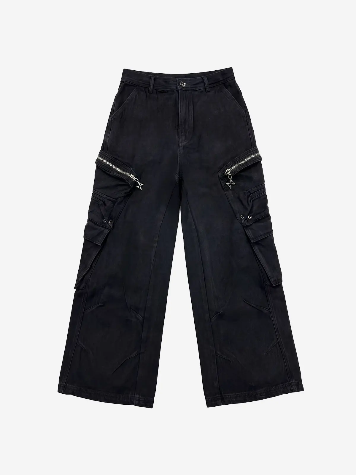 Multi Pocket Wide Cargo Pants