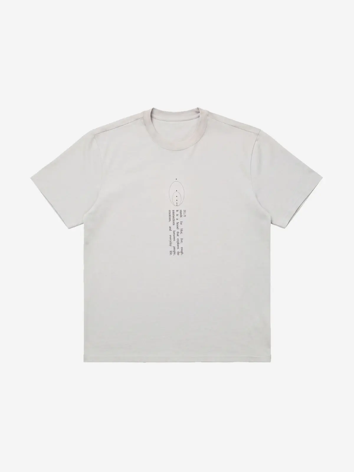 Vertical Lettering Graphic T-Shirt