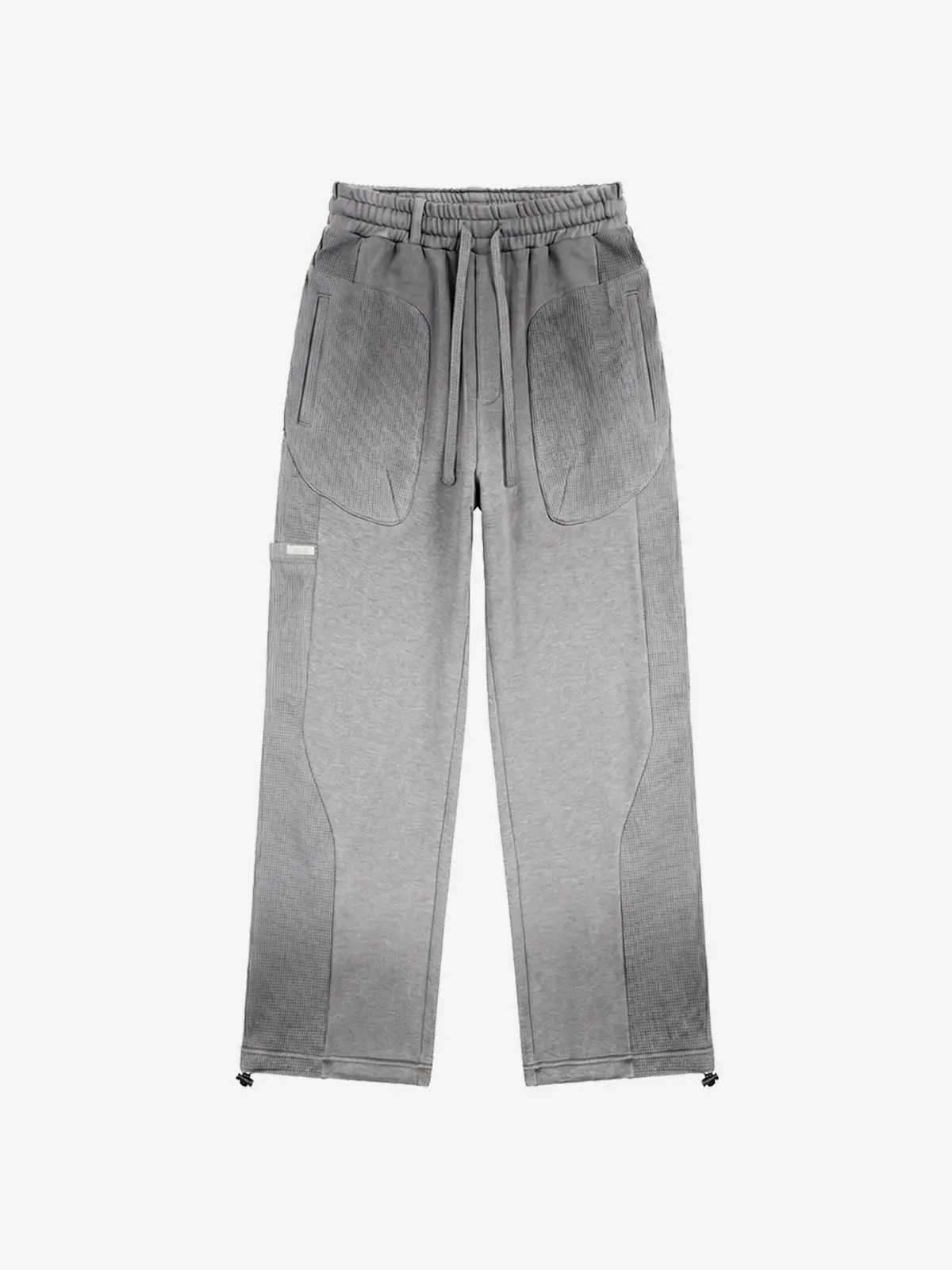 Waffle Mix Washed Sweat Pants Melange Grey