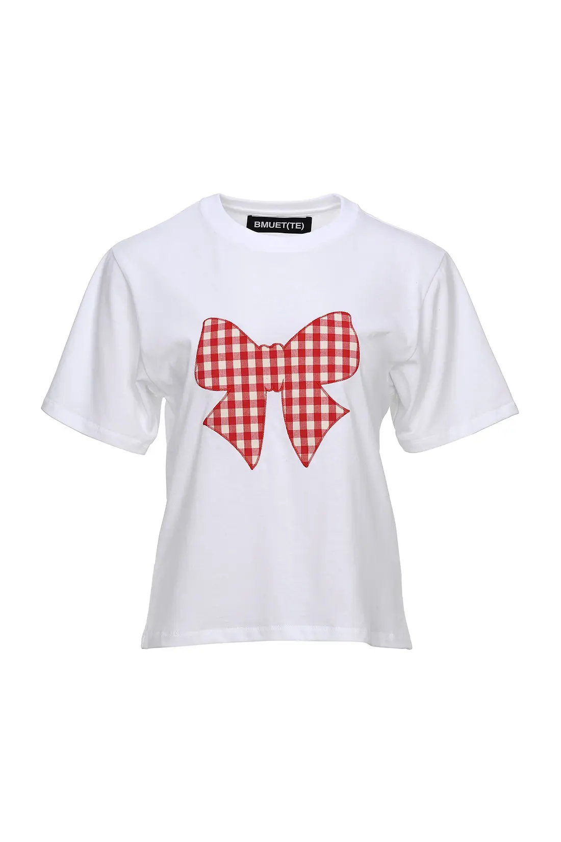 Appliqué Logo Embroidery T-Shirt White