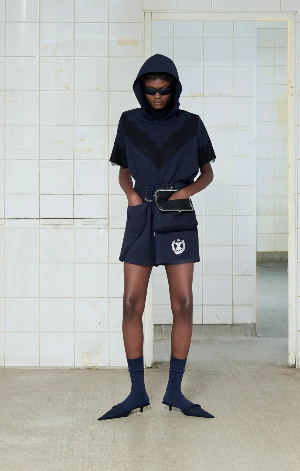 Asym Tuck Sweat Shorts