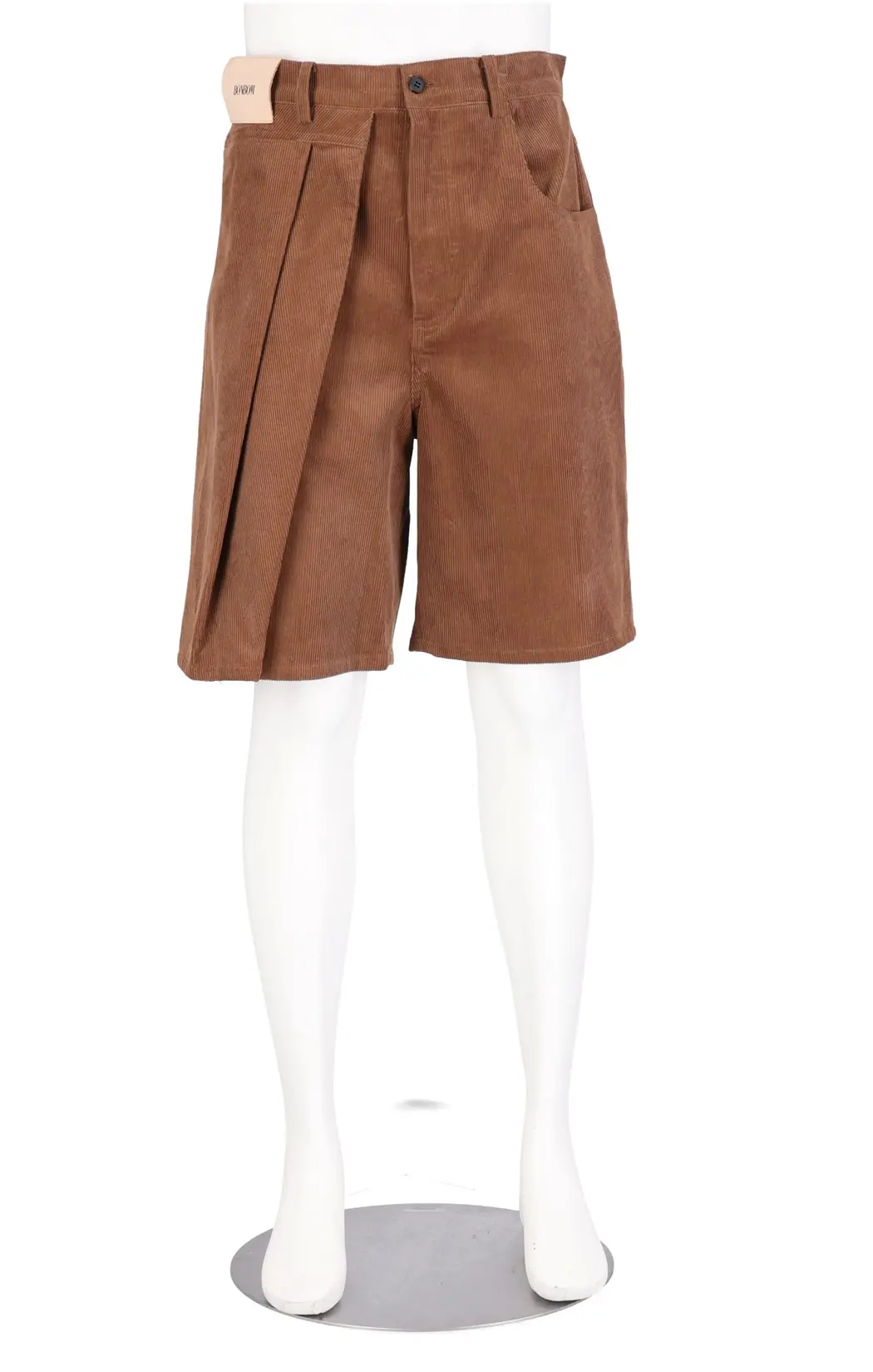 Two-Tuck Corduroy Shorts
