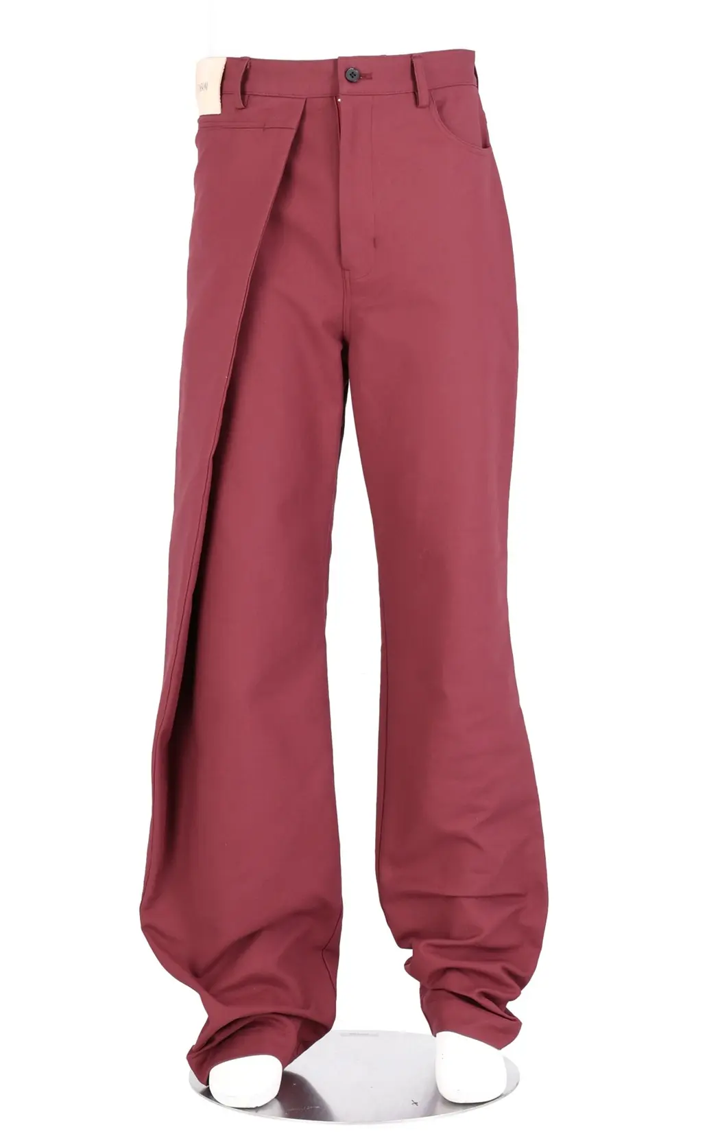 Asym Tuck Cotton Pants