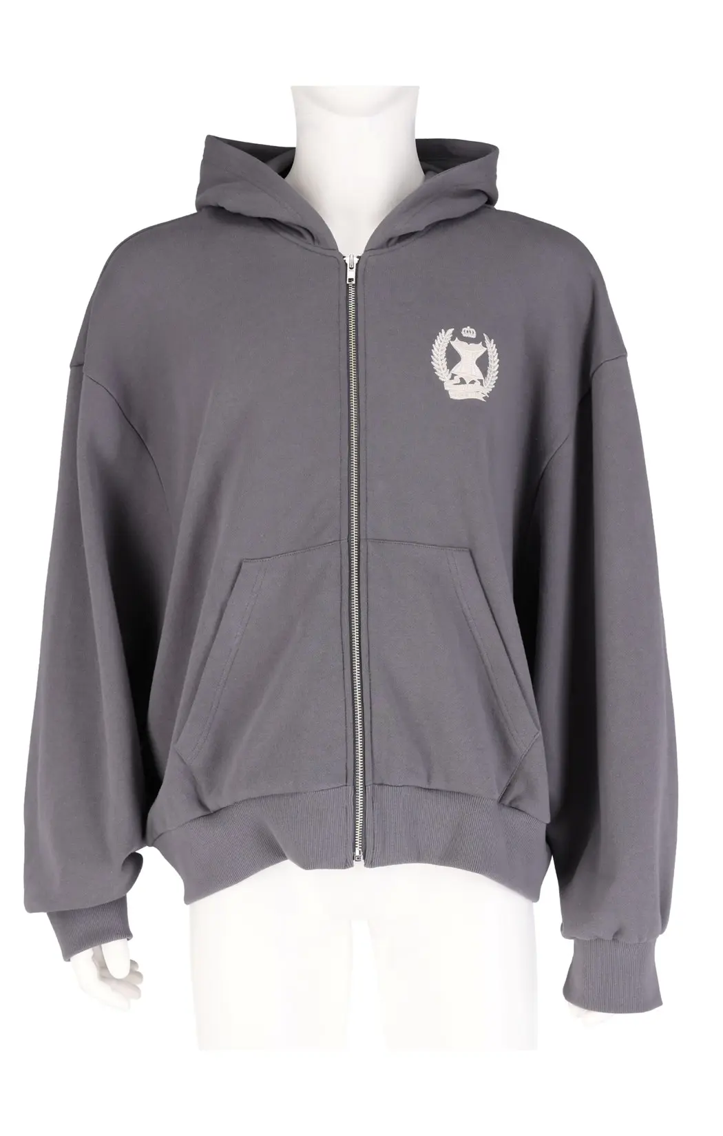 Corset Emblem Hood Zip-Up
