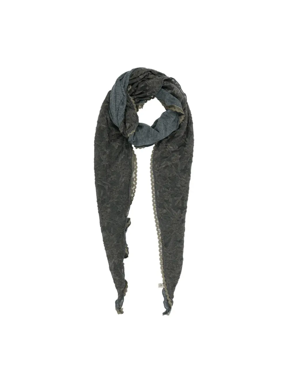 Ruffle Cloud Scarf (CHARCOAL)
