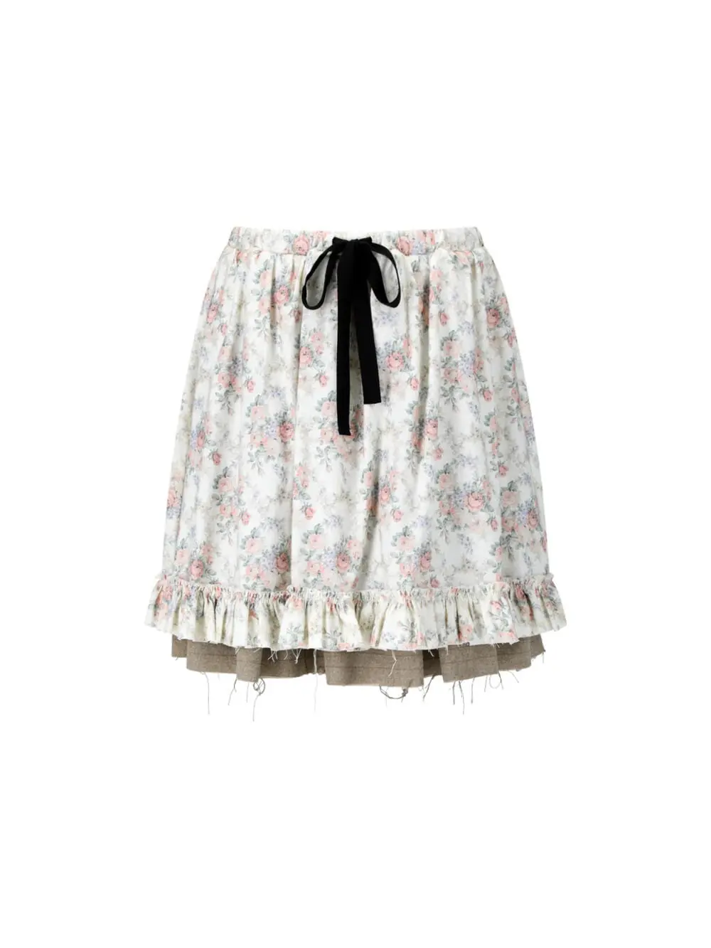 Botan Reversible Skirt (IVORY FLOWER)