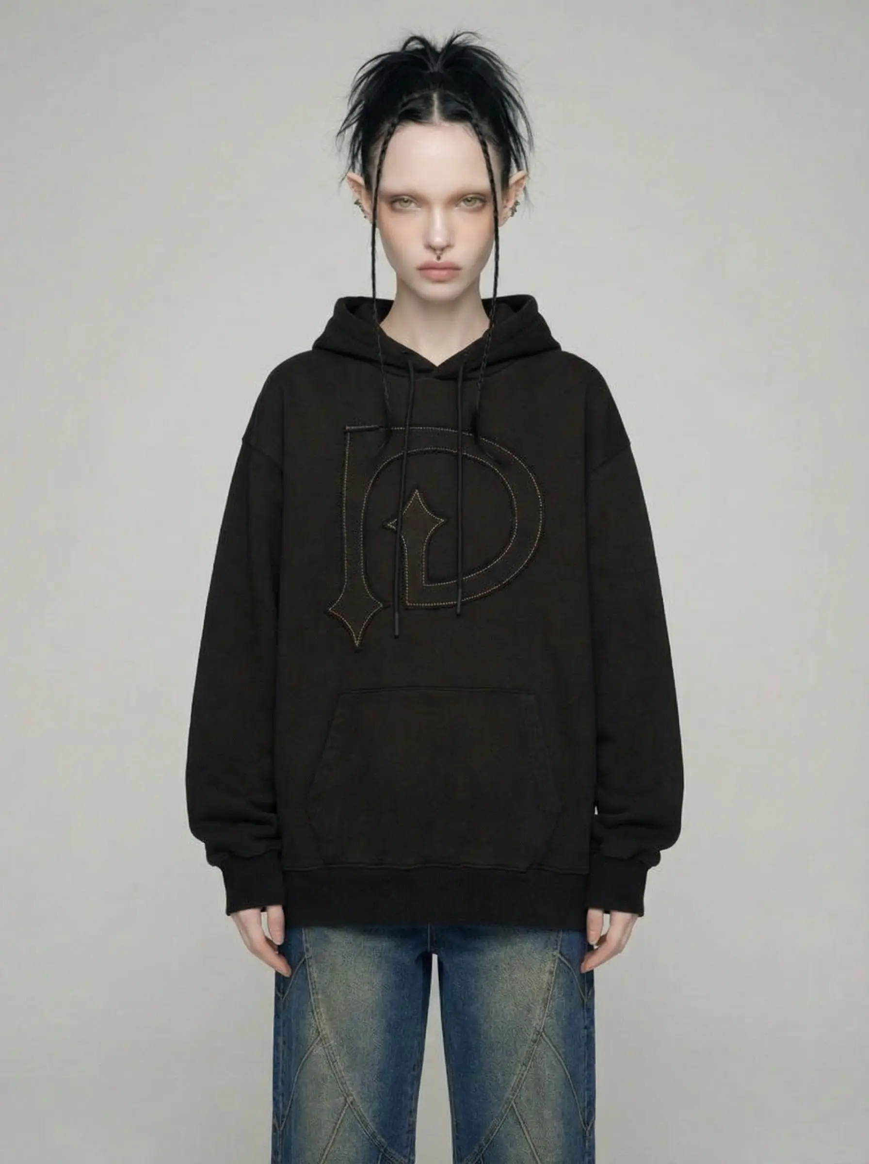Vintage Washing Hoodie BK