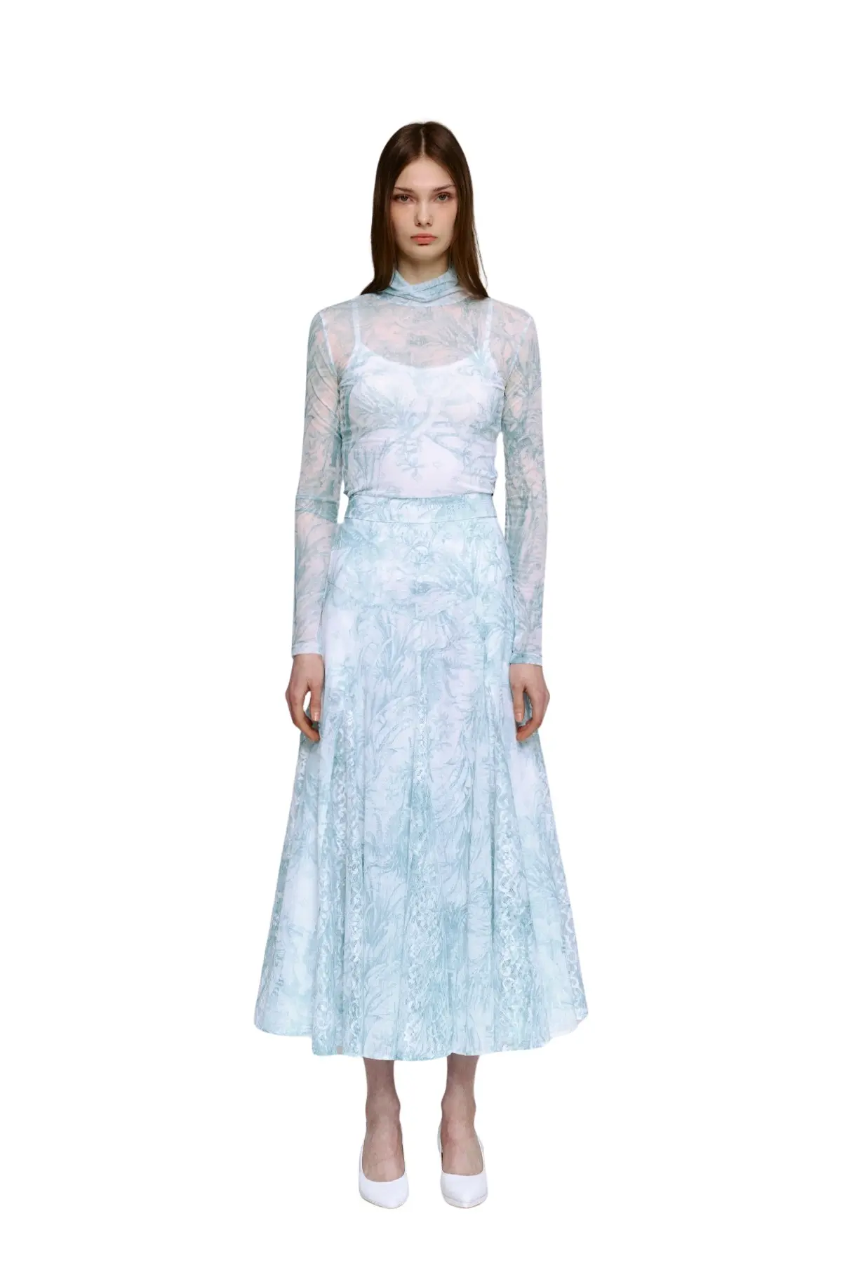 Lace Flare Skirt (M)