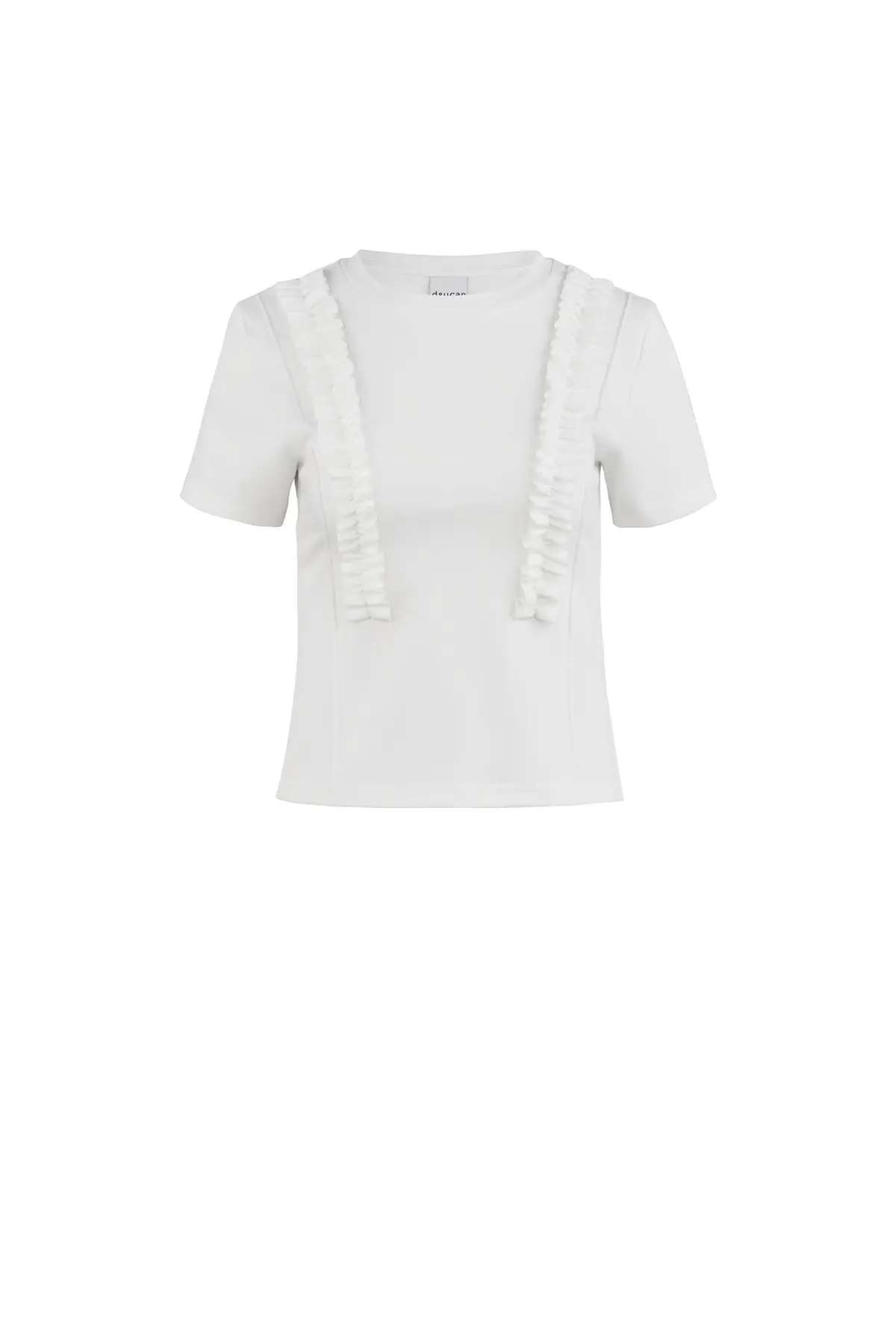 Frill Short-sleeve T-shirt (W)