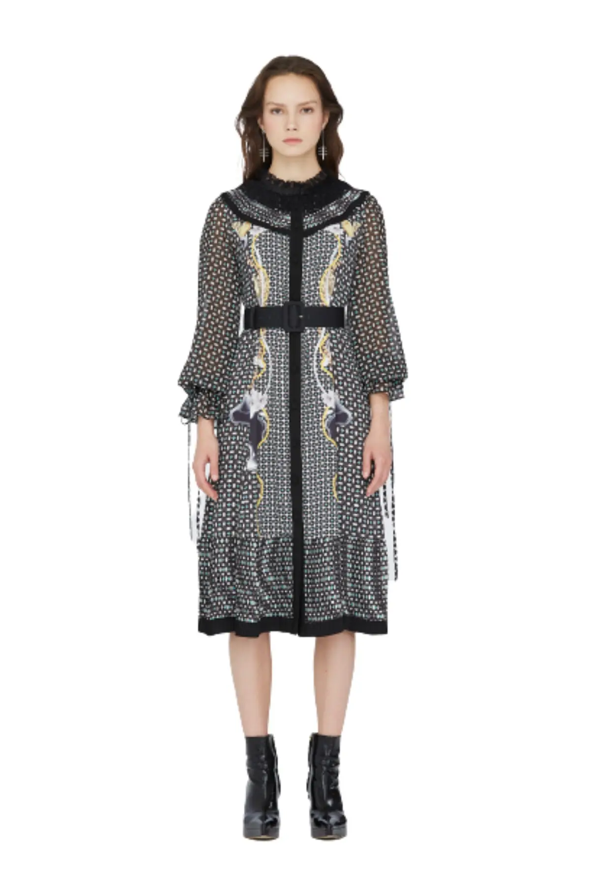 Lace Shirt Dress (CLAM)