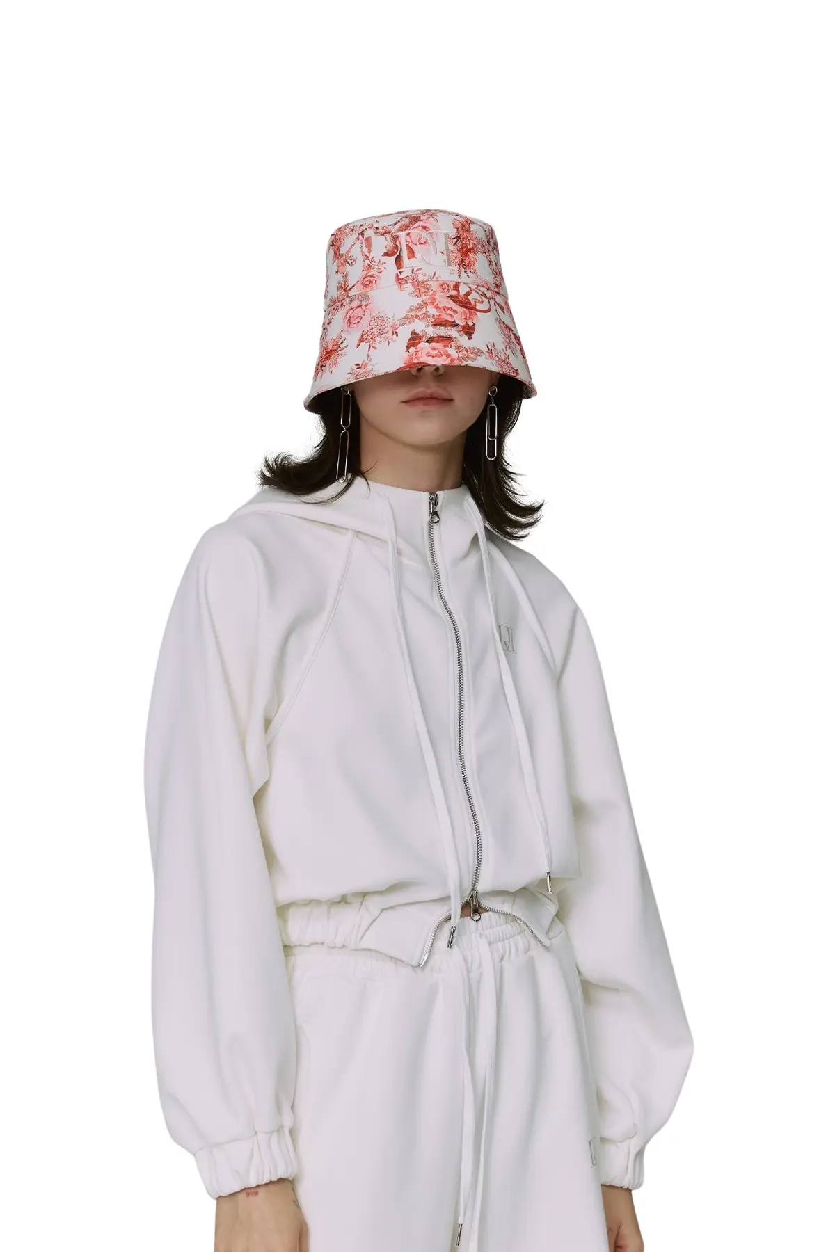 Embroidery Stitch Bucket Hat (RD)