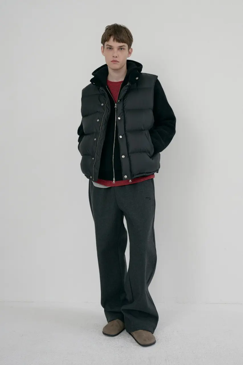Unisex Jersey Wide Pants (Charcoal Grey)