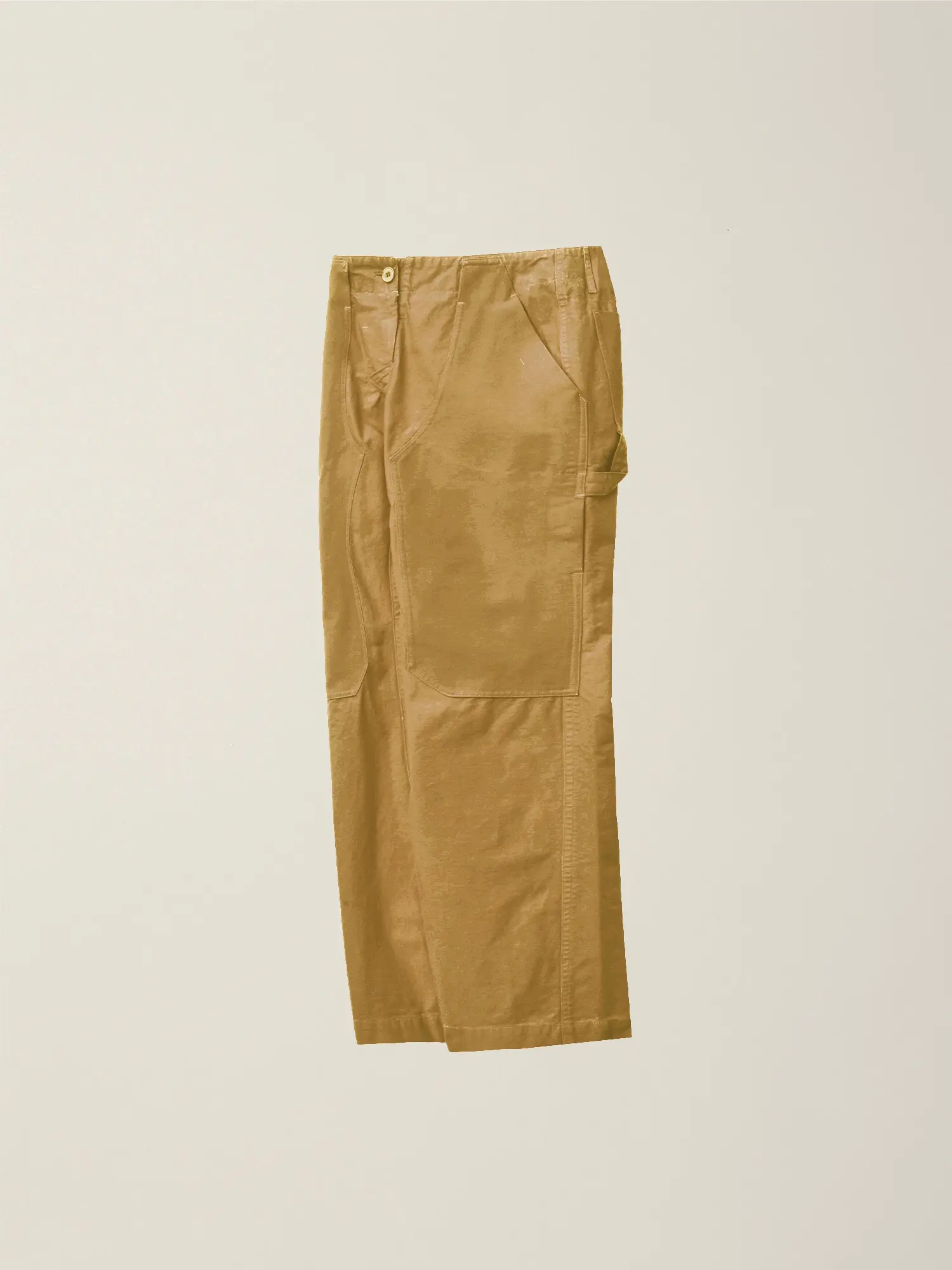 Women's Garment Dyed Double Knee Work Pants (Camel)