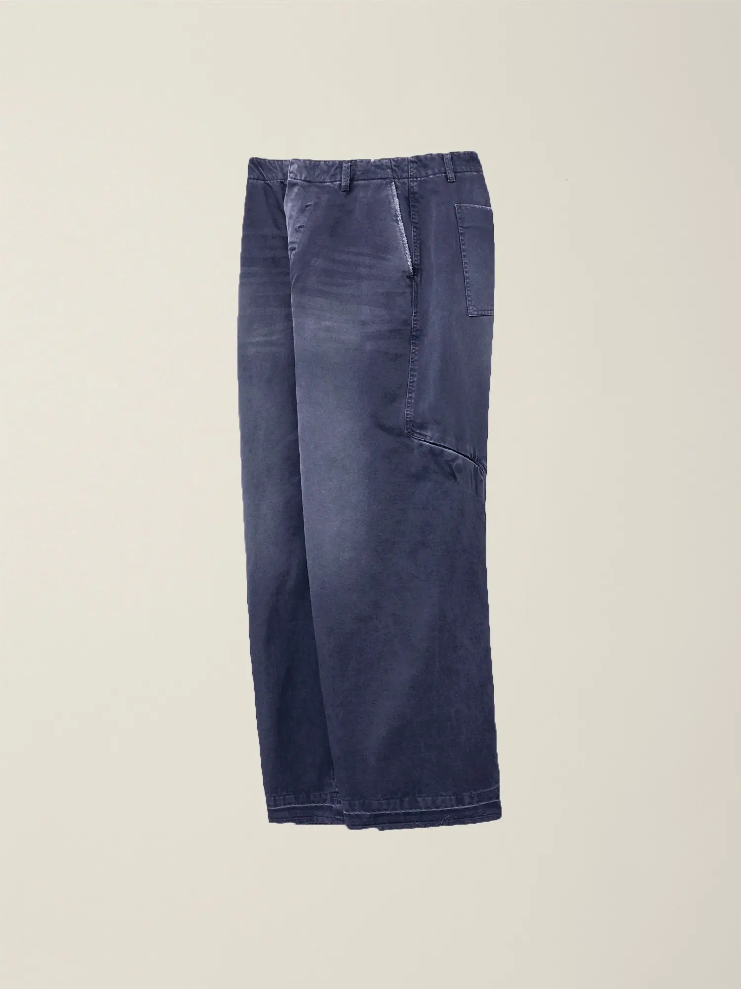 Garment Dyed Side Knee Pocket Washed Pants (Washed Charcoal)