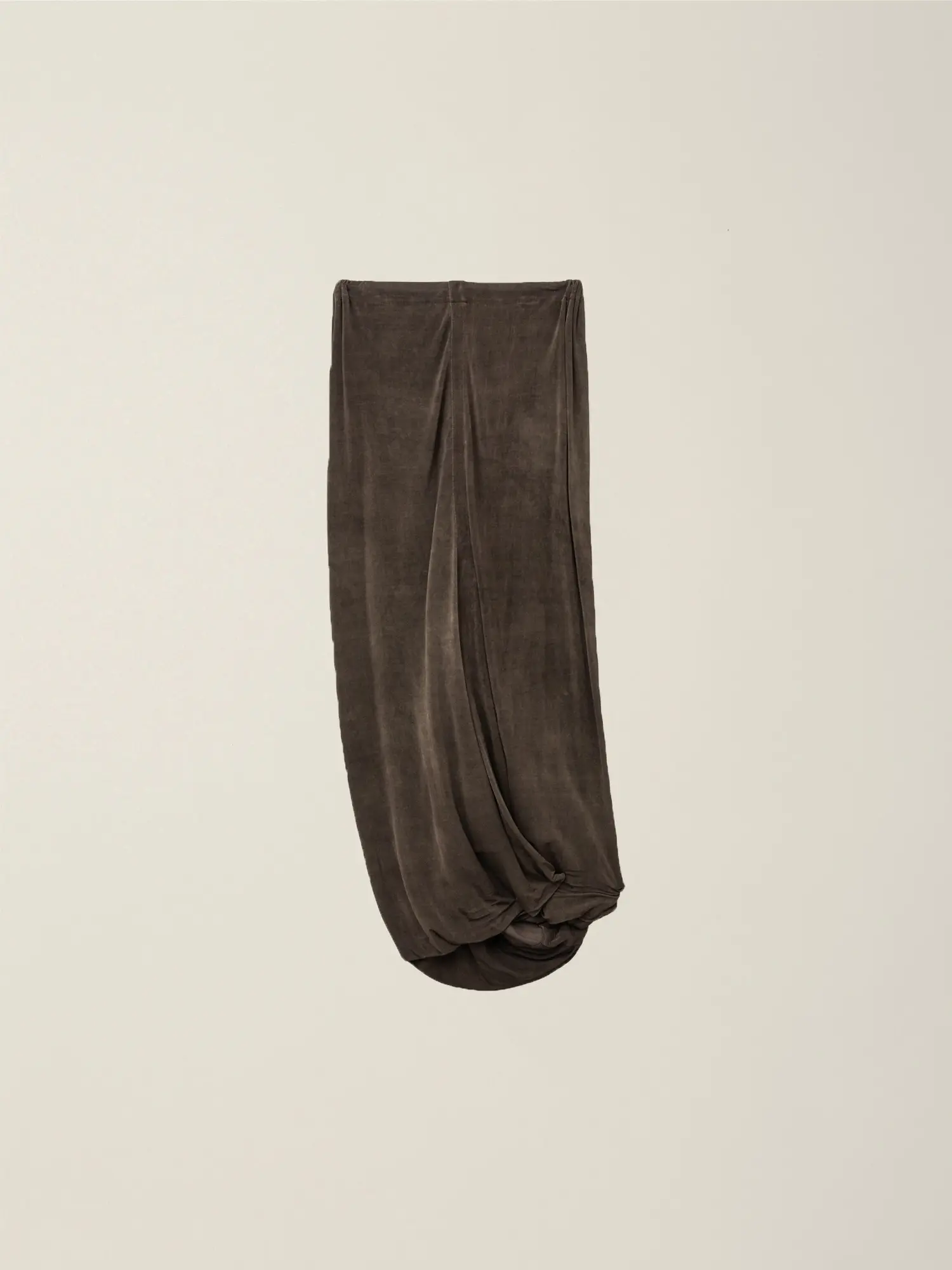 Women's Twisted Long Skirt (Saddle Brown)