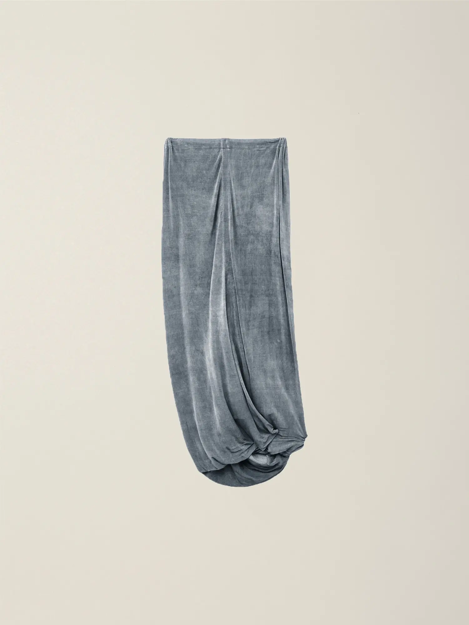 Women's Twisted Long Skirt (Charcoal)