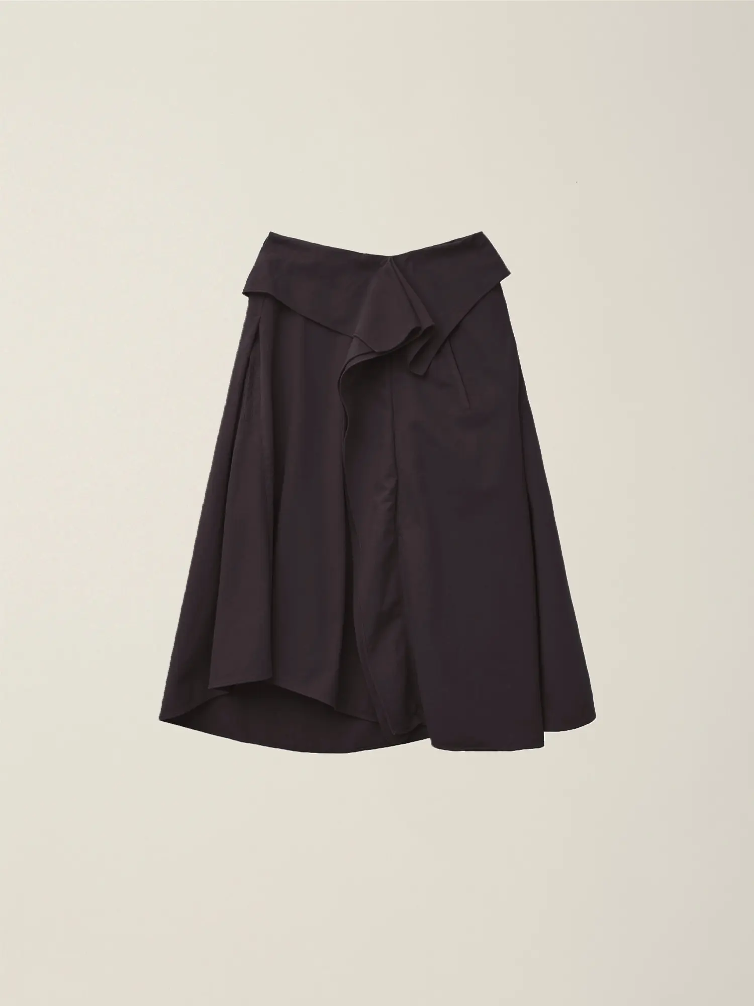 Women's Ruffle Long Skirt (Dark Brown)