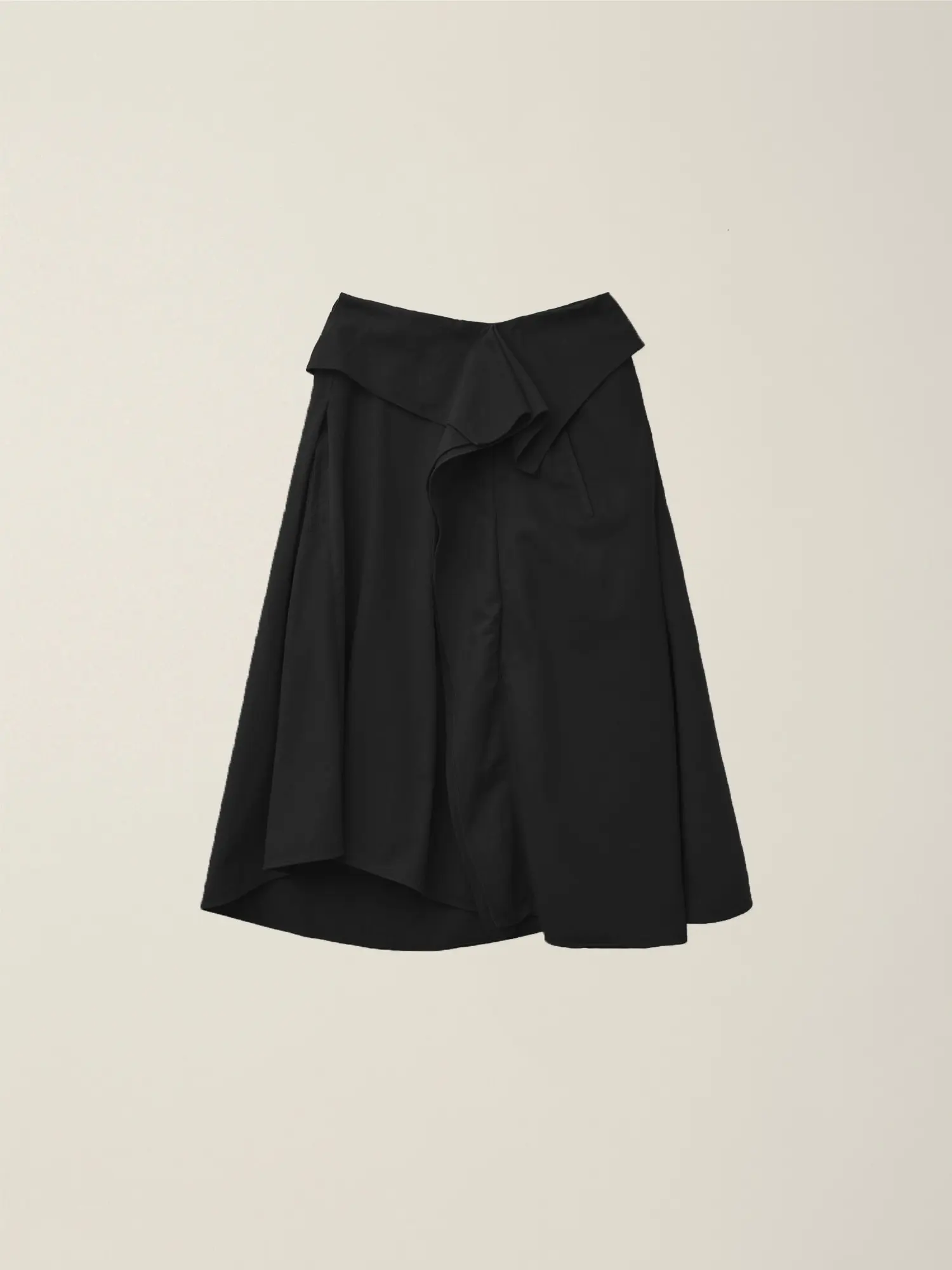 Women's Ruffle Long Skirt (Black)