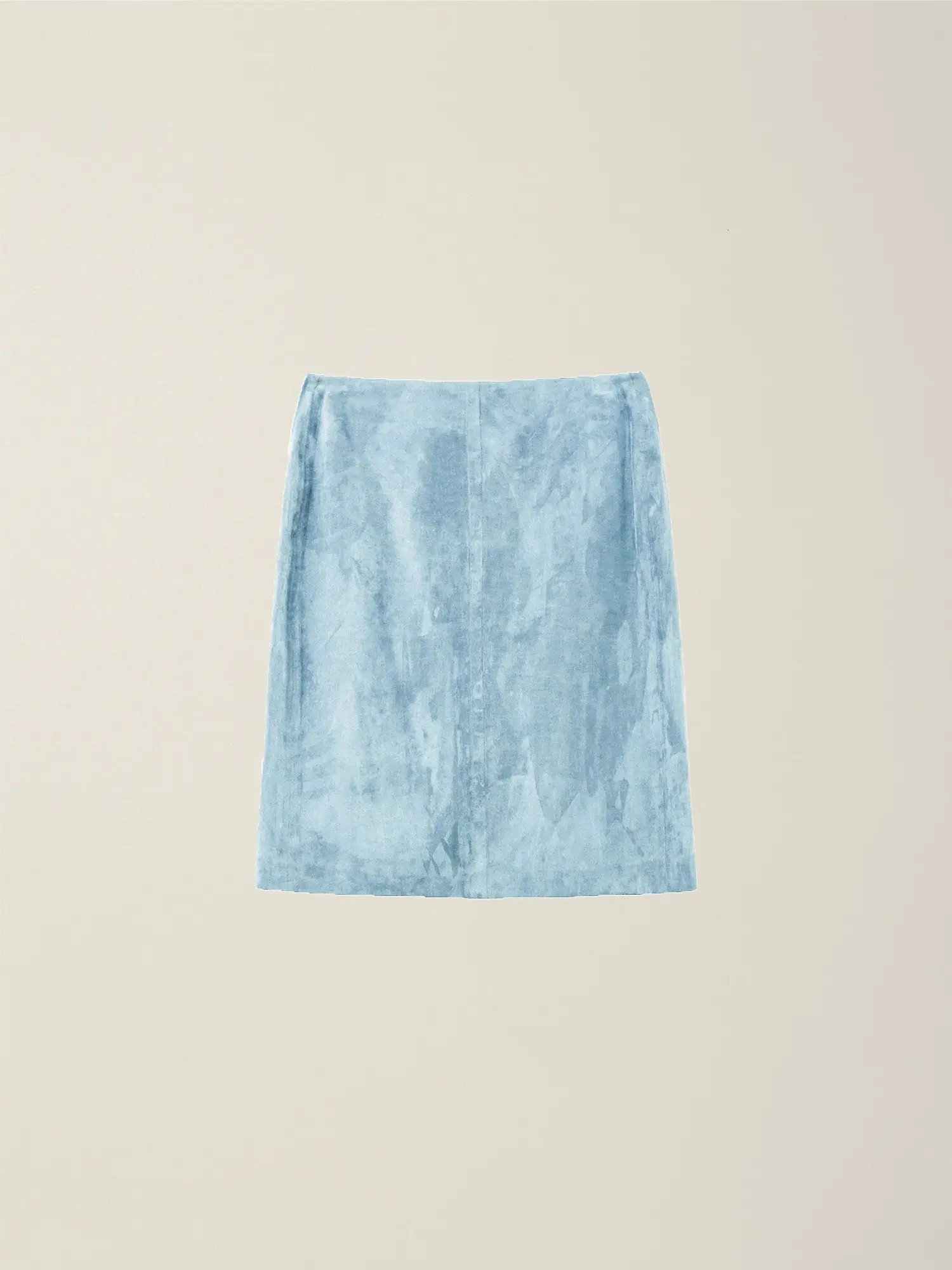 Women's Hand Dyed Cupra Skirt (Dusty Blue)