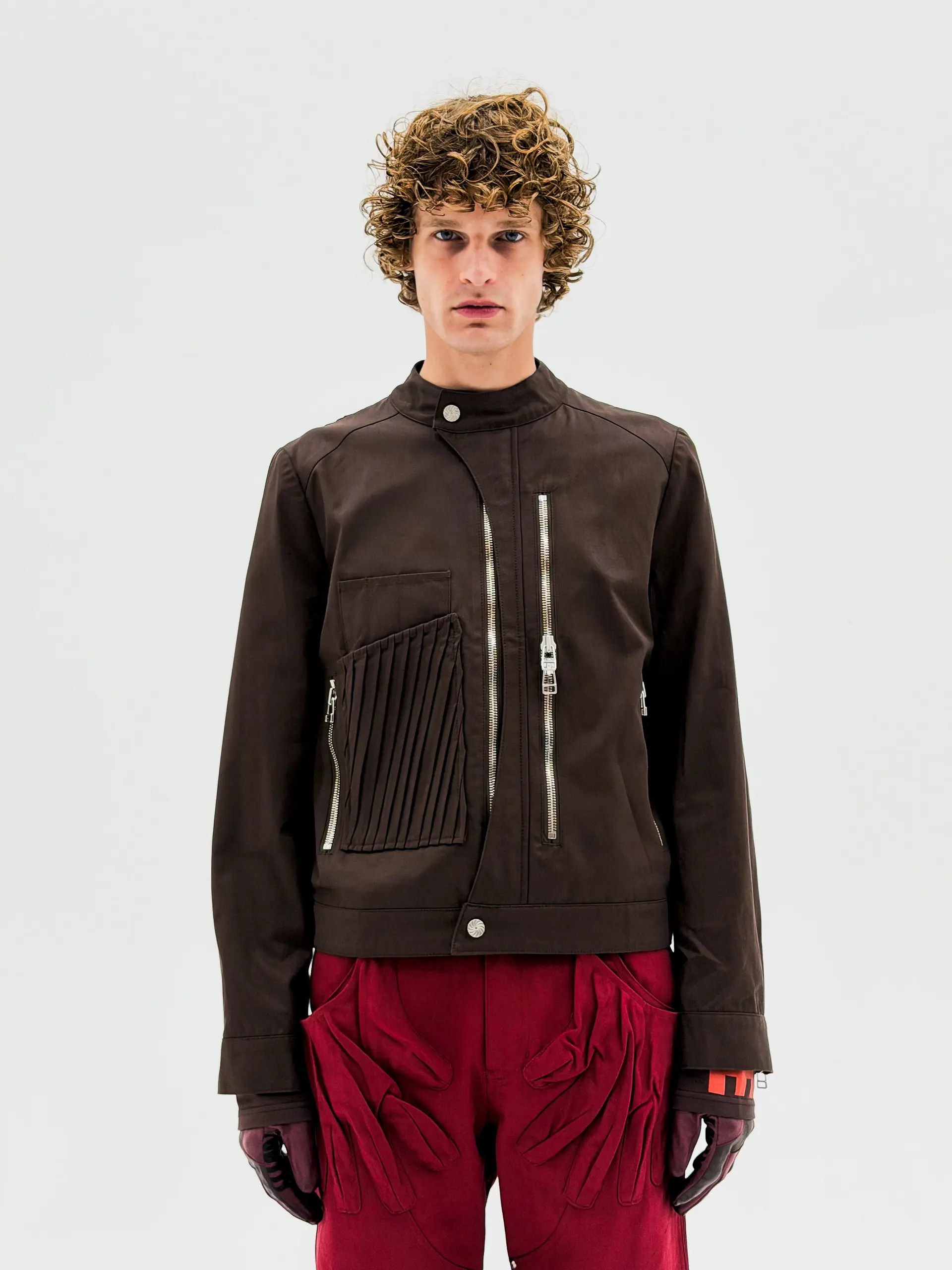 Wave Moto Jacket (Fondant Brown)
