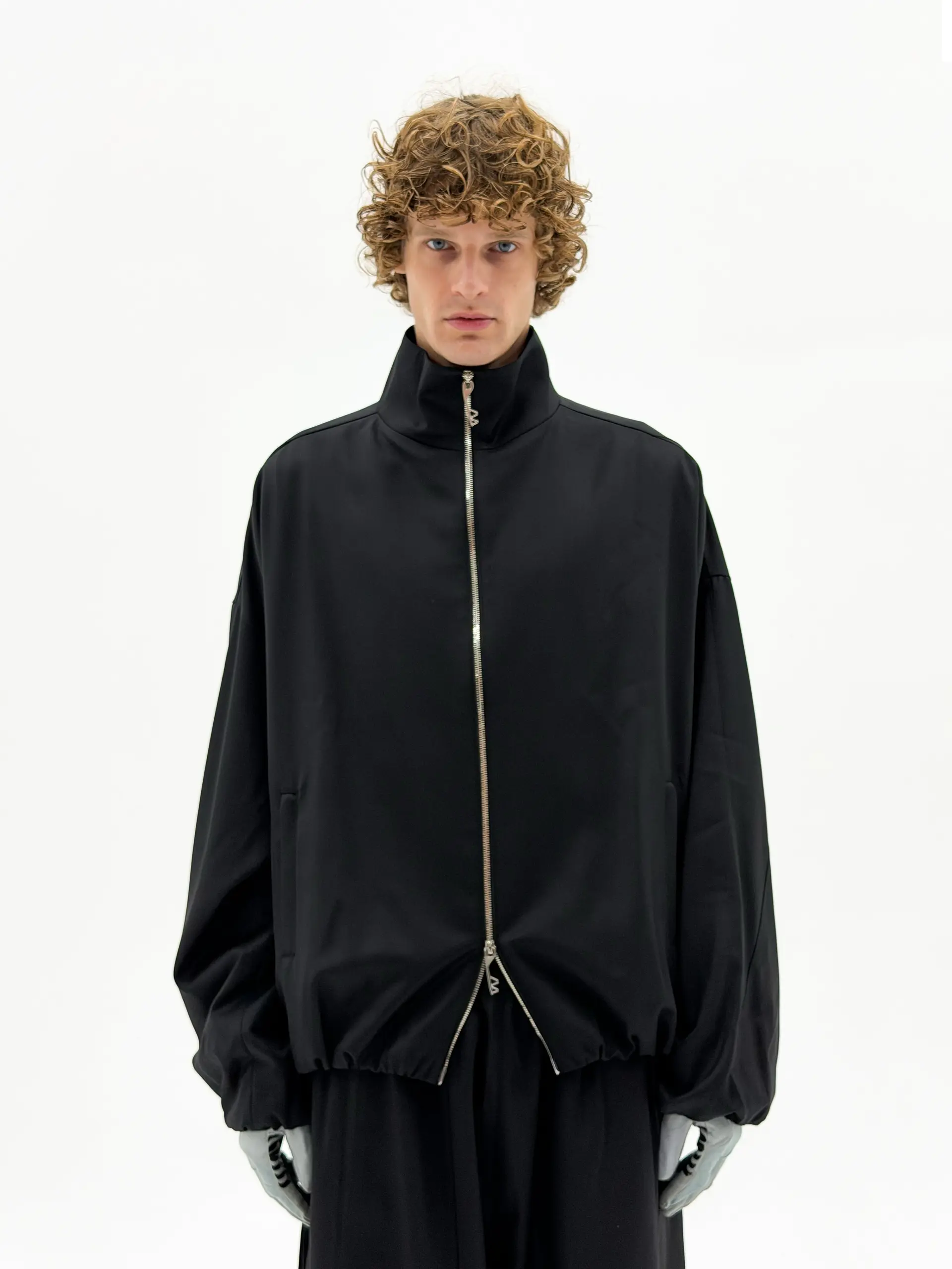 Wool OS Track Jacket (Black)