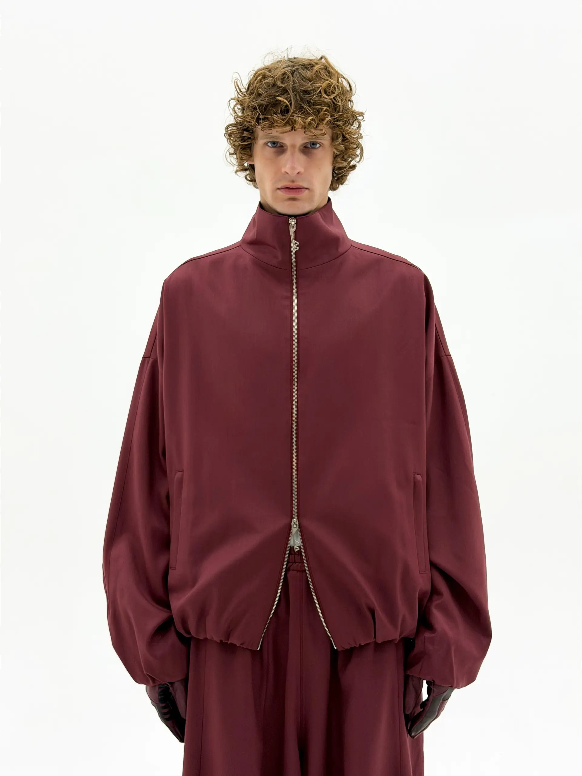 Wool OS Track Jacket (Blood Red)