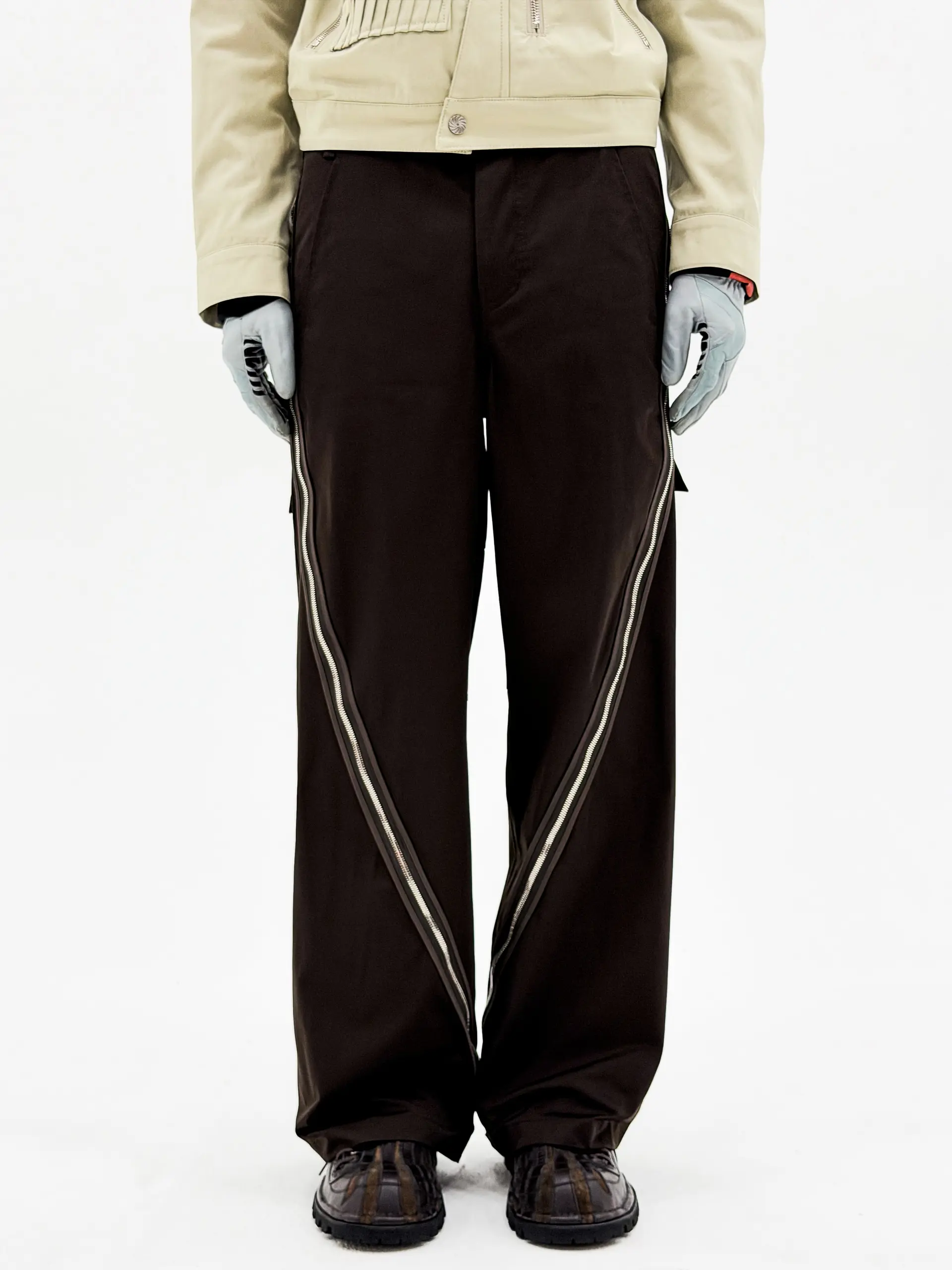 Diffraction 3-Way Zip Cargo Trouser (Fondant Brown)