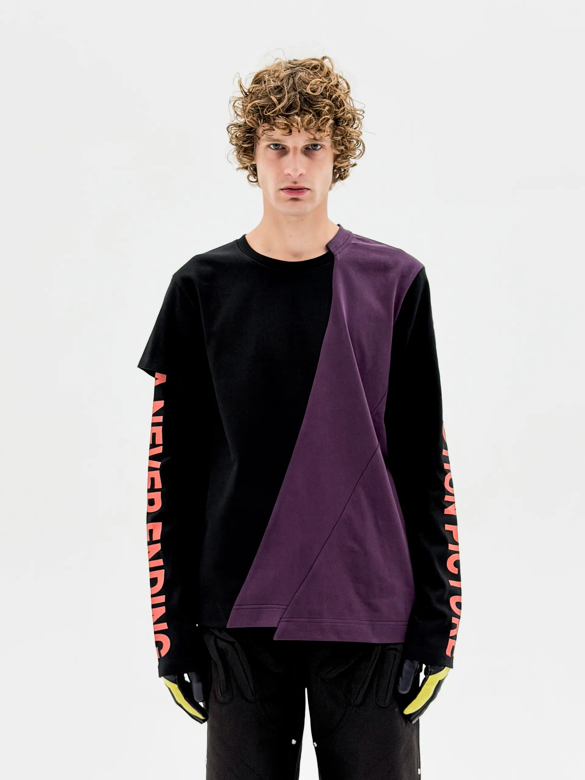Defense Printed Deconstructed Longsleeve (Black/Violet)