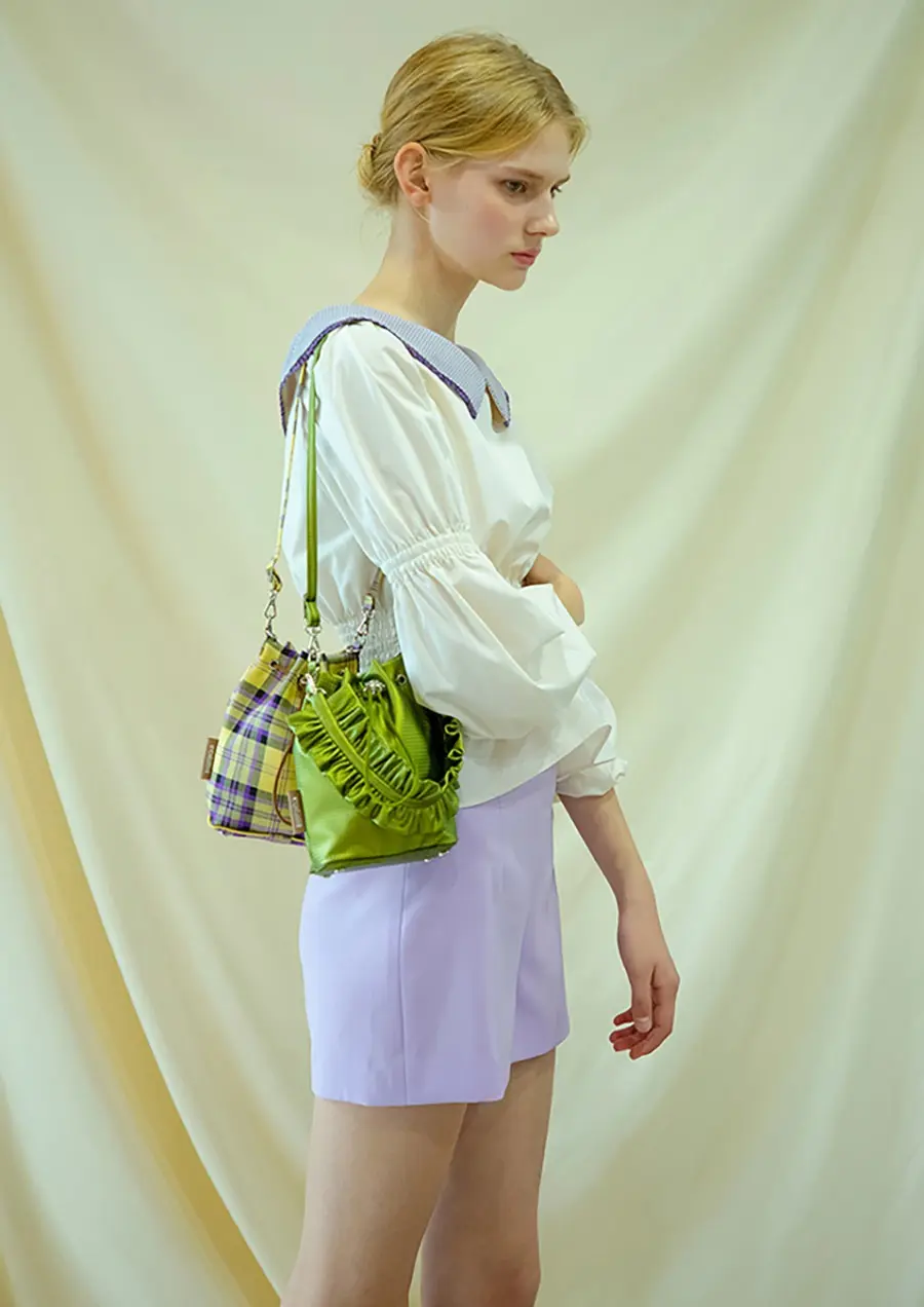 Mini Bucket Bag/ Olive Green