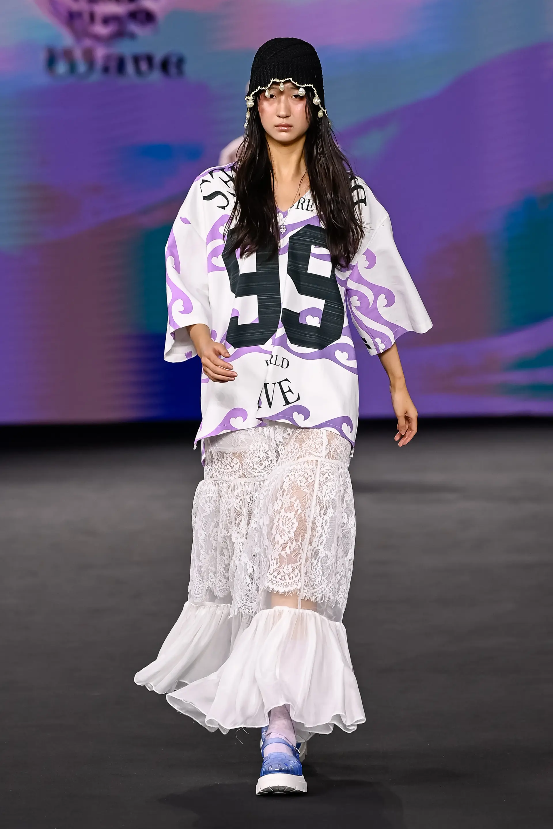 26SS Purple Heart Wave 99 Printing Shirt