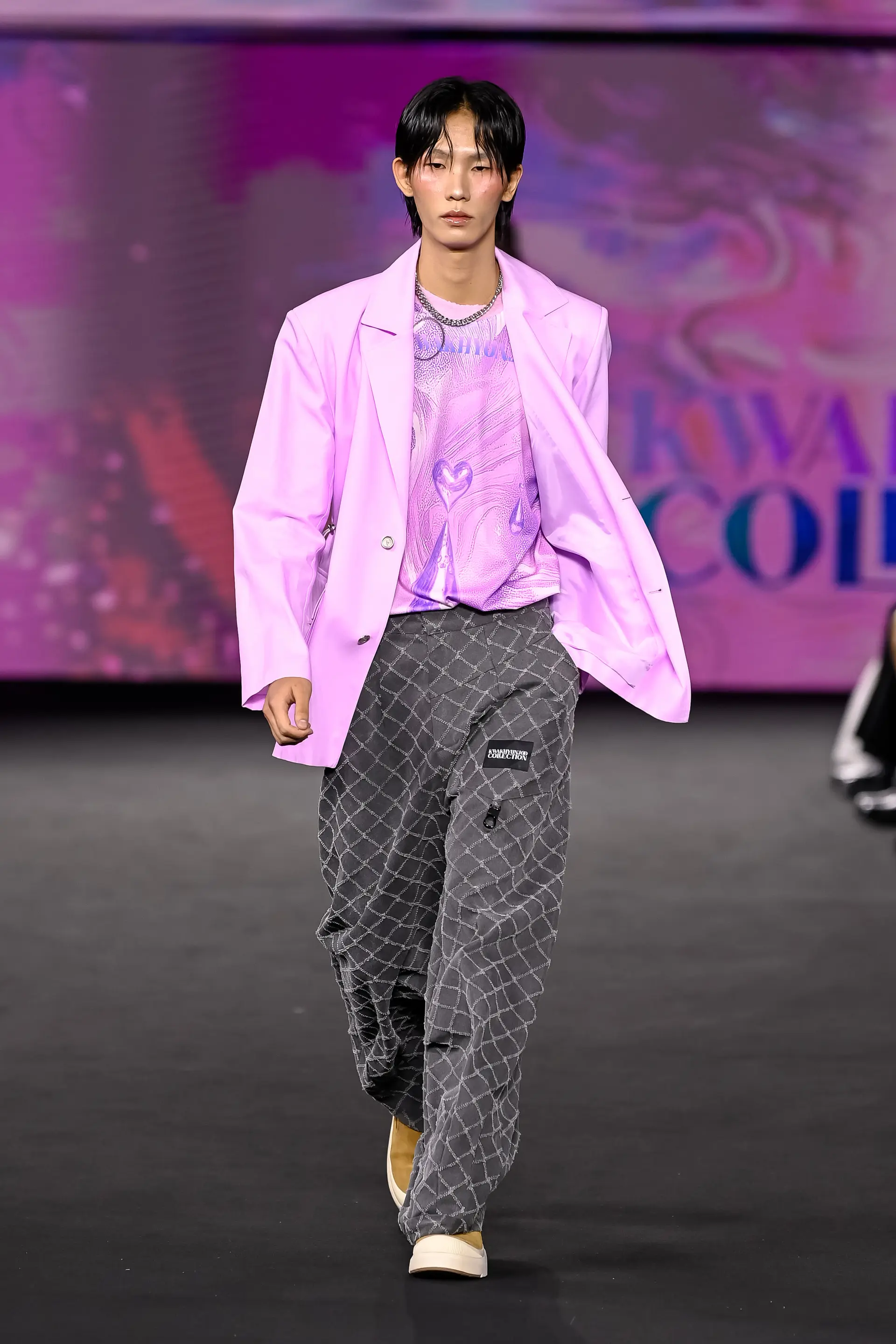 26SS Light Purple Shirring Blazer