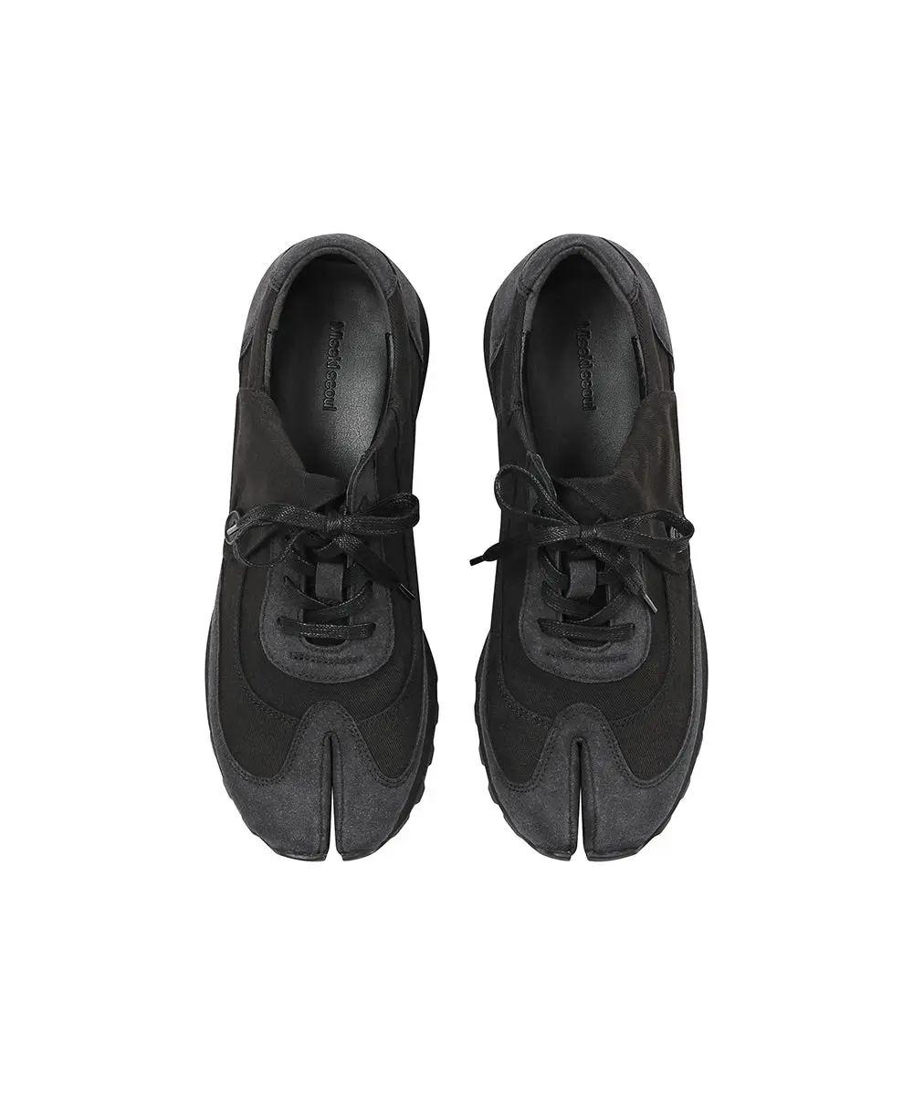 Folding Tabi Sneakers (CHARCOAL)