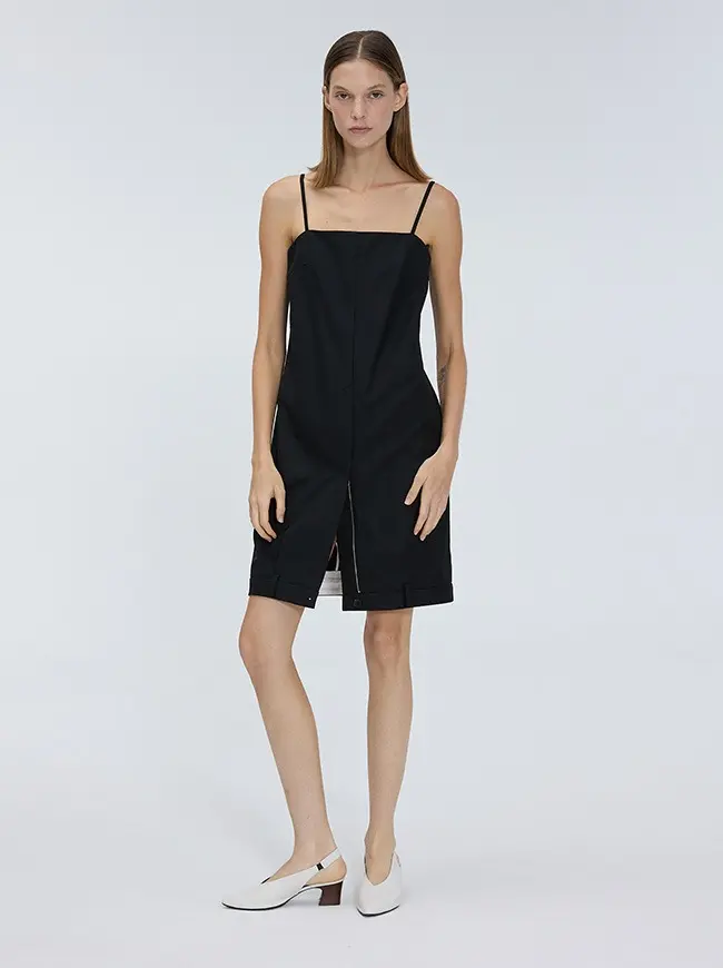 Black Pants Detail Dress