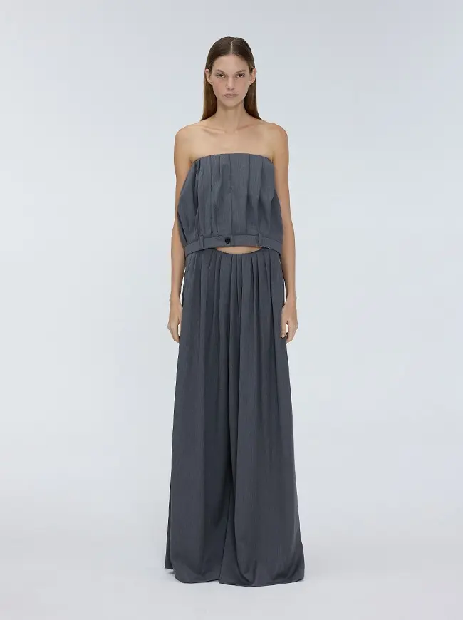 Wide Pleated Pants