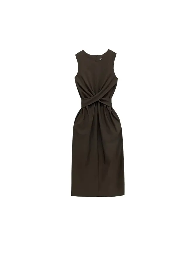 Middle Bow Long Dress