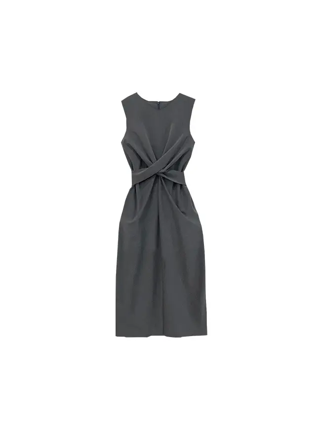 Middle Bow Long Dress