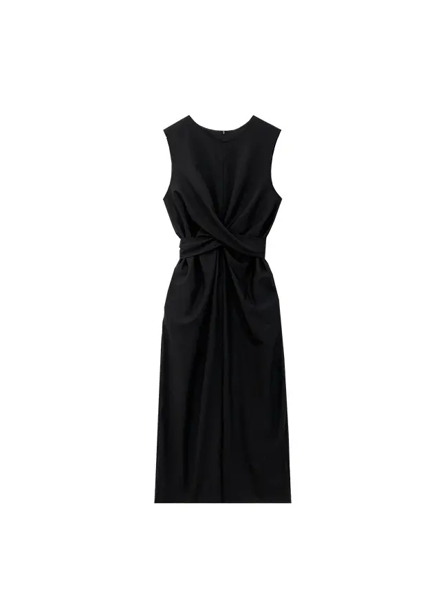 Middle Bow Long Dress