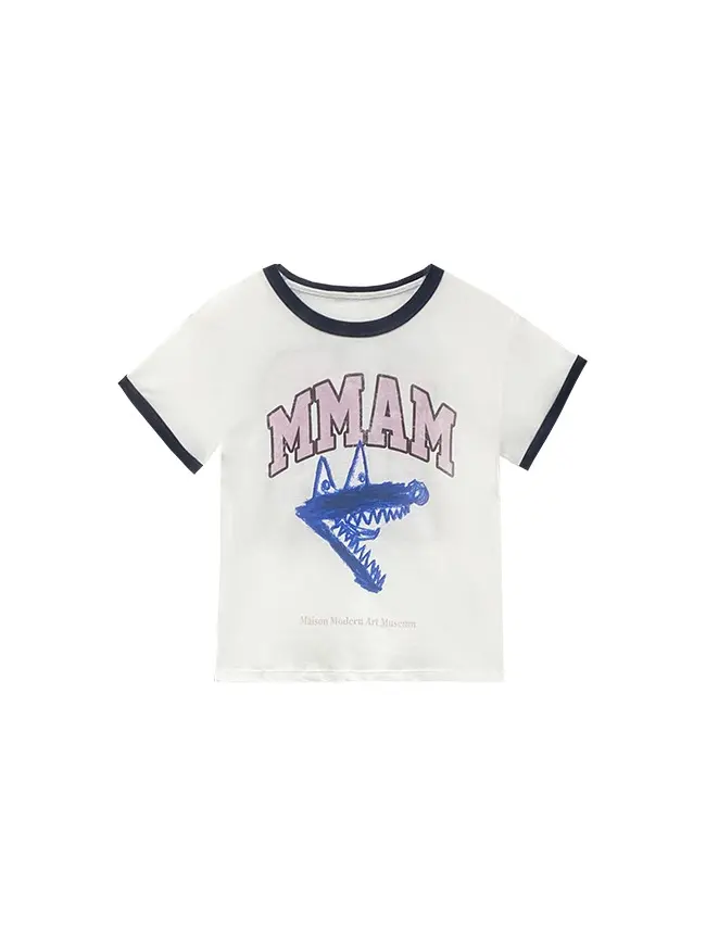 Pink Logo Printing T-Shirt