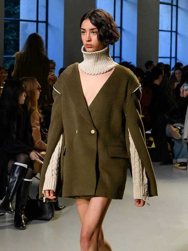 Origami Wool Layered Jacket