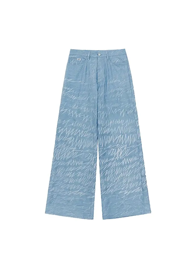 Denim Logo Stitch Pants