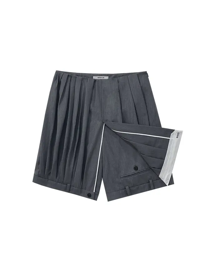 Layered Skirt Tuck Pants