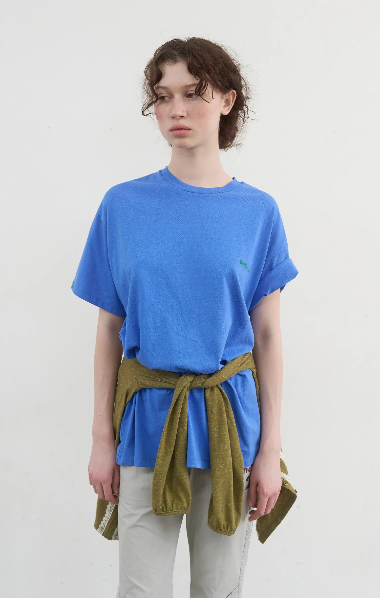 Reverse Clear Logo T (Blue)